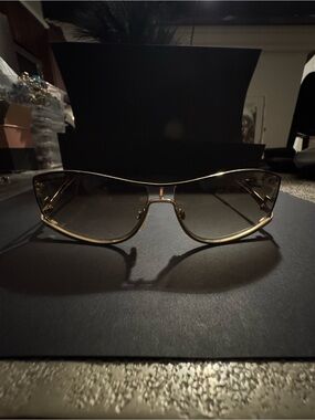 Cazal Gold Frame Brown Gradient